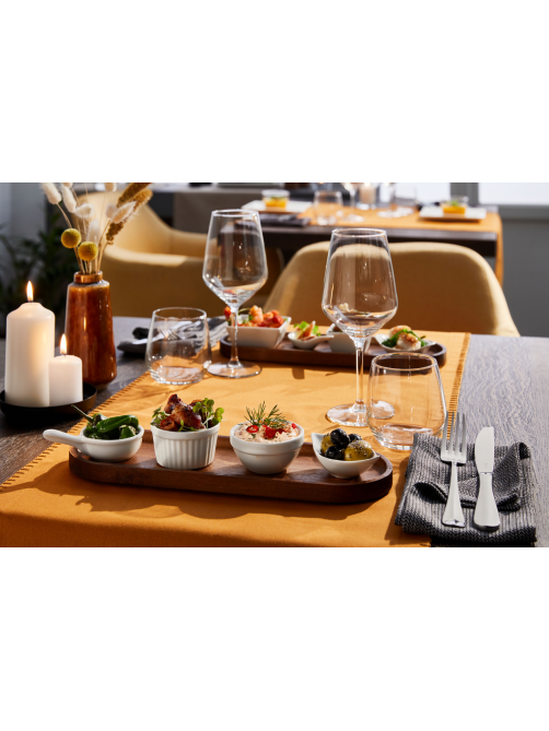 METRO PROFESSIONAL Tapas White Соусник лодочка фарфоровый, 6шт