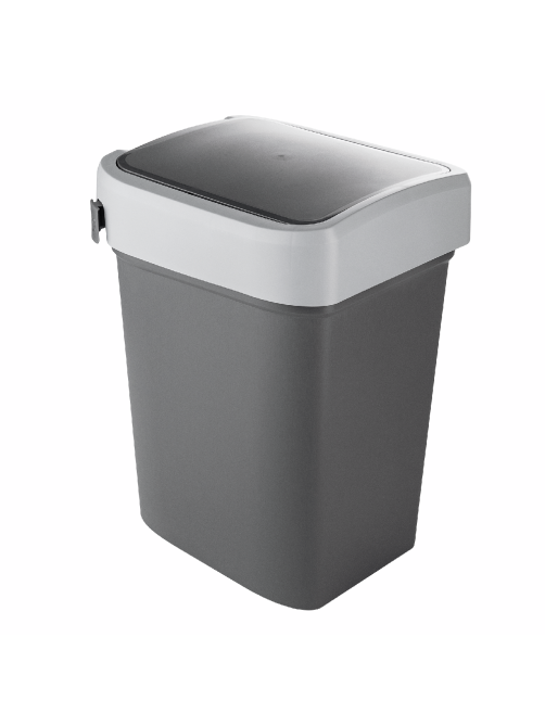 METRO PROFESSIONAL Контейнер для мусора графитно-серый 33 x 27 x 46см, 25л