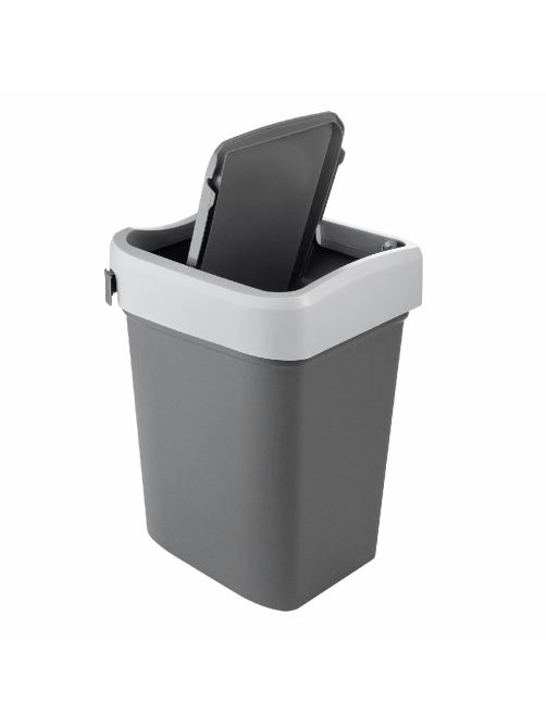 METRO PROFESSIONAL Контейнер для мусора графитно-серый 33 x 27 x 46см, 25л