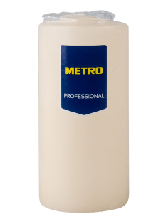 METRO PROFESSIONAL Свеча столбовая слоновая кость лакированная, 5.6 x 12см