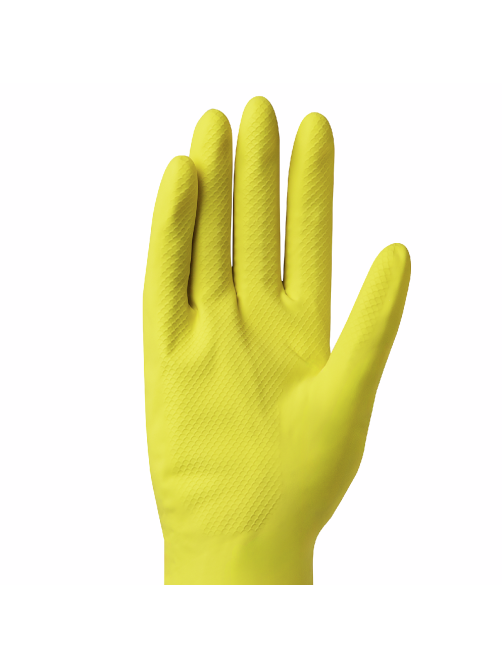 METRO PROFESSIONAL Перчатки хозяйственные латекс желтые S, 5 пар