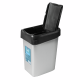 METRO PROFESSIONAL Контейнер для мусора черный металлик 25 x 20 x 35см, 10л