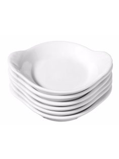 METRO PROFESSIONAL Tapas White Соусник овальный, 9.2см x 6шт