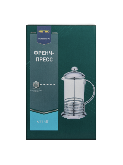 METRO PROFESSIONAL Френч-пресс Линии, 600мл