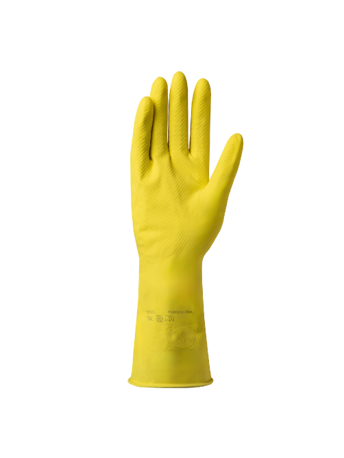 METRO PROFESSIONAL Перчатки хозяйственные латекс желтые S, 5 пар