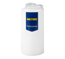 METRO PROFESSIONAL Свеча столбовая белая лакированная, 4 x 9см