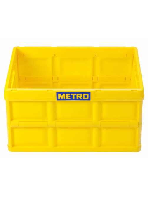 METRO PROFESSIONAL Ящик для хранения складной желтый 46л, 53 x 36 x 29.5см