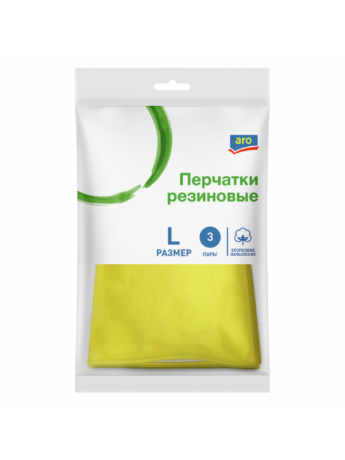 aro Перчатки латексные L, 3 пары