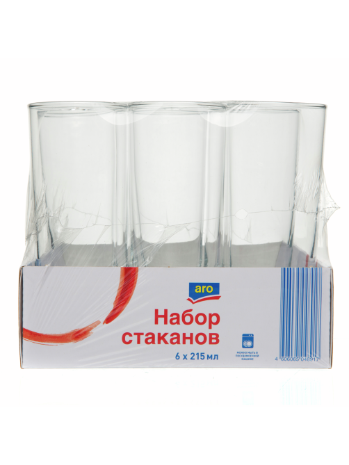 aro Набор стаканов для воды, 215мл x 6шт
