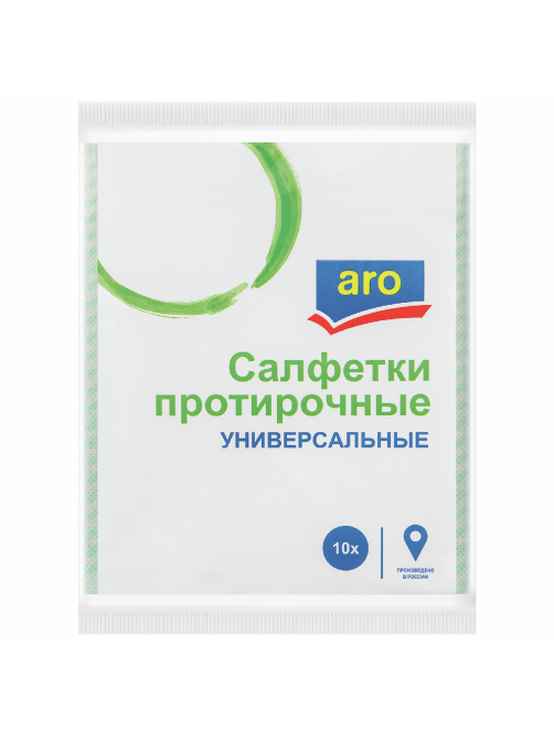 aro Салфетки протирочные универсальные 38 x 30см, 10шт