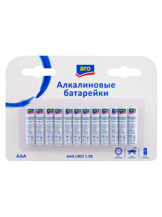 aro Батарейки LR03 AAA, 12шт