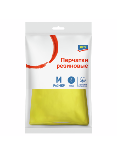 aro Перчатки латексные M, 3 пары