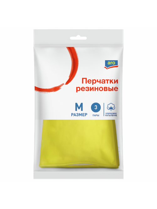 aro Перчатки латексные M, 3 пары