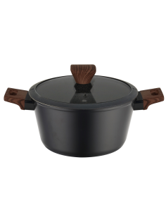 Tarrington House Кастрюля с крышкой Forged Black 2.6л, 20см
