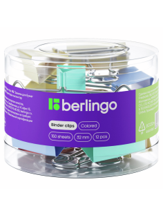 Зажимы для бумаг Berlingo 32мм, 12шт