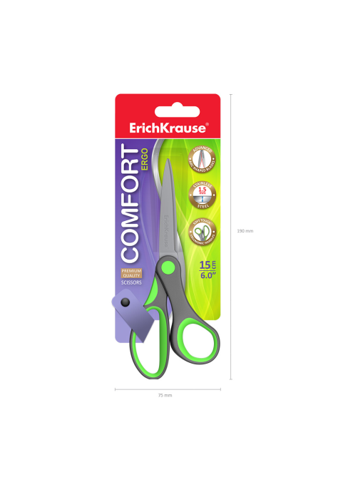 Ножницы Erichkrause Comfort, 15см