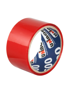 Клейкая лента Unibob цветная красная 45мкм, 48мм x 38м