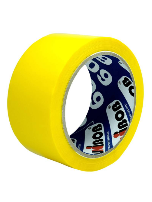 Клейкая лента Unibob цветная желтая 45мкм, 48мм x 38м