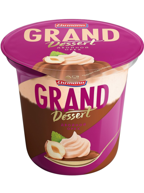 Пудинг Ehrmann Grand Dessert Двойной орех, 200г