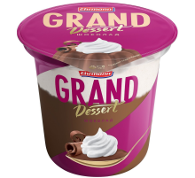 Пудинг Ehrmann Grand Dessert творожный взбитые сливки и шоколад, 200г