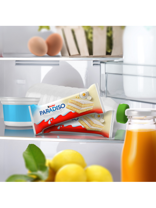Пирожное бисквитное Kinder Paradiso с молочной начинкой и лимонной ноткой, 29г