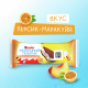 Пирожное бисквитное Kinder молочный ломтик персик и маракуйя, 28г