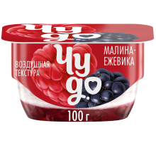 Творожок Чудо двухслойный с малиной ежевикой 4.2%, 100г