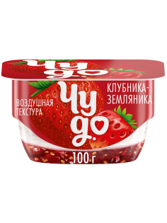 Десерт творожный Чудо воздушный клубника-земляника 4%, 100г