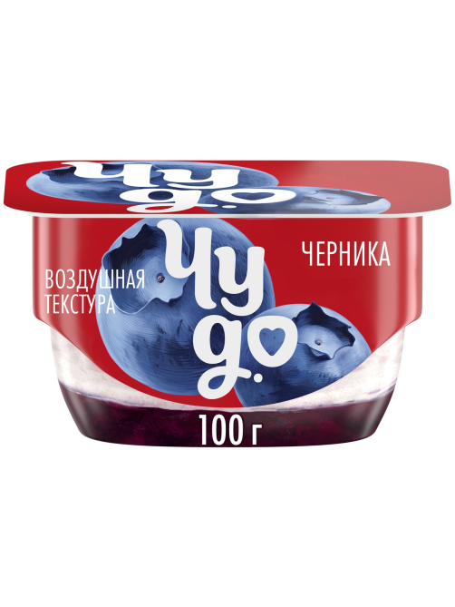 Творожок Чудо двухслойный Черника 4.2%, 100г