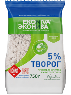 Творог Эконива рассыпчатый 5%, 750г