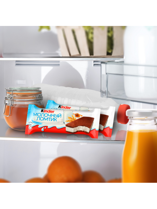 Пирожное бисквитное Kinder Молочный ломтик с молочной начинкой, 28г