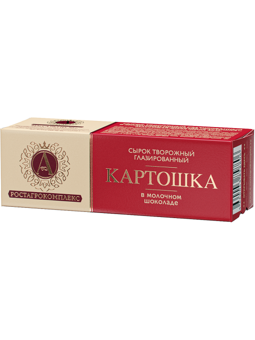 Сырок творожный глазированный А.Ростагрокомплекс Картошка в молочном шоколаде 20%, 50г