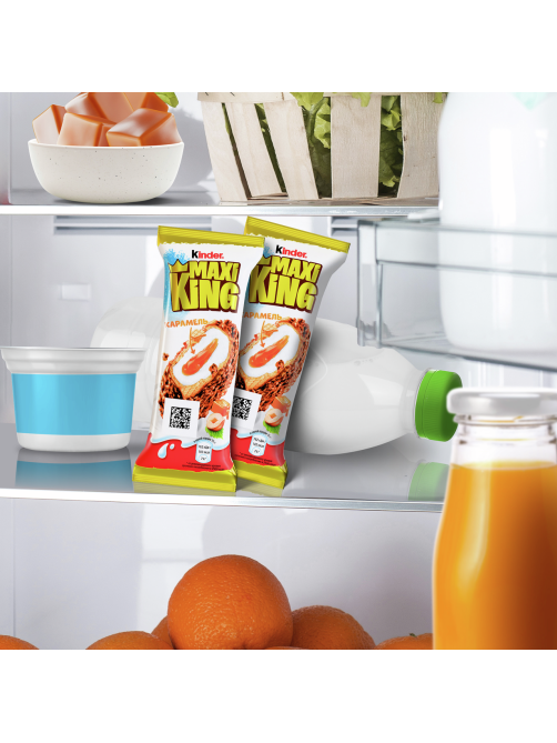 Вафля Kinder Maxi King покрытая молочным шоколадом с дроблеными орехами и молочно-карамельной начинкой, 35г