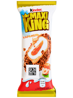 Вафля Kinder Maxi King покрытая молочным шоколадом с дроблеными орехами и молочно-карамельной начинкой, 35г