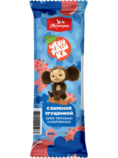 Сырок глазированный Свитлогорье Чебурашка вареная сгущенка 16%, 40г