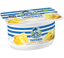Продукт творожный Простоквашино ананас-банан 3.6%, 110г