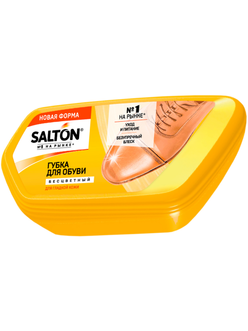 Губка для обуви из гладкой кожи Salton бесцветная, 53мл