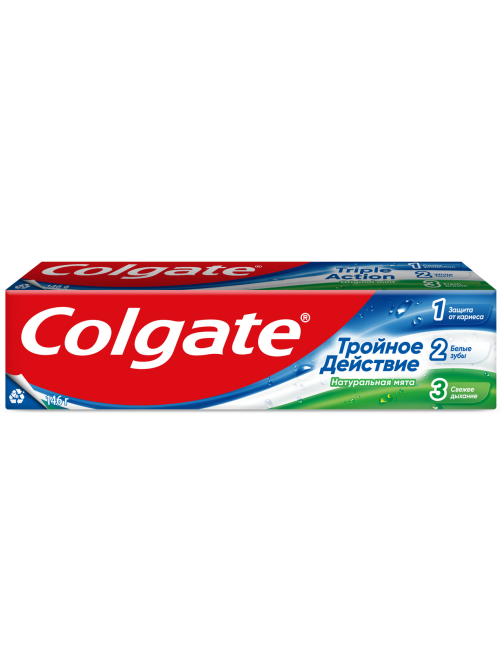 Зубная паста Colgate Тройное действие Натуральная мята комплексная, 100мл