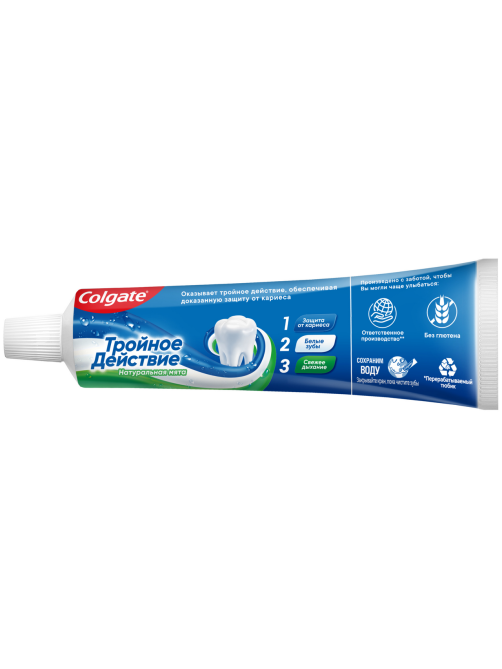 Зубная паста Colgate Тройное действие Натуральная мята комплексная, 100мл