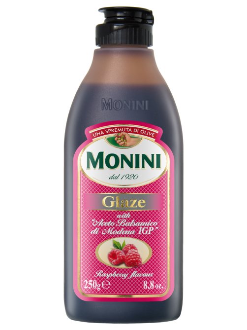 Соус на основе бальзамического уксуса Monini Glaze из Модены со вкусом малины, 250мл