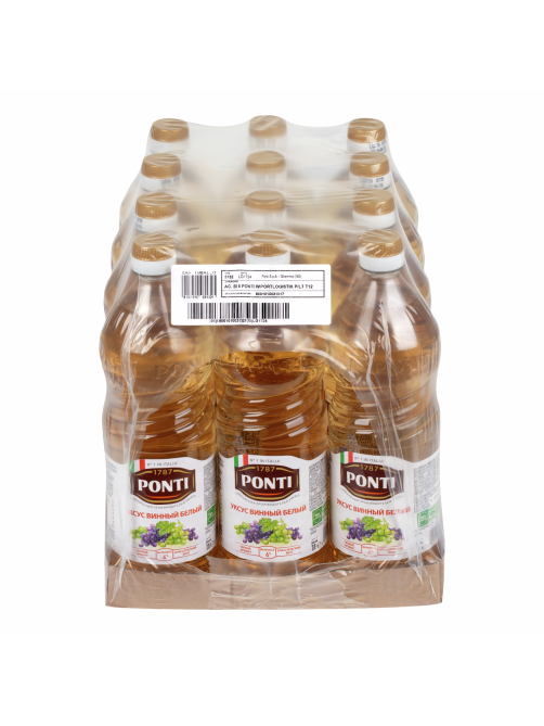 Уксус винный Ponti белый, 1л