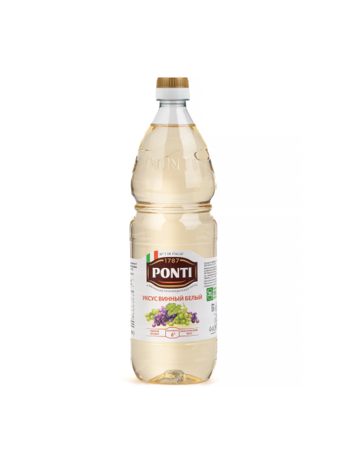 Уксус винный Ponti белый, 1л