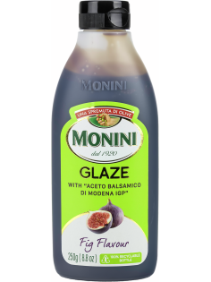Соус на основе бальзамического уксуса Monini Glaze из Модены со вкусом инжира, 250мл