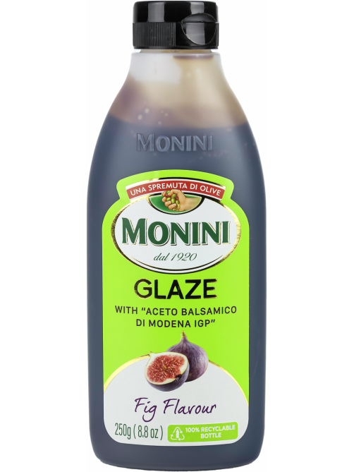 Соус на основе бальзамического уксуса Monini Glaze из Модены со вкусом инжира, 250мл