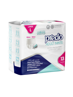 Подгузники-трусы Predo для взрослых Predo размер L, 13шт