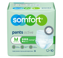 Подгузники-трусы для взрослых Somfort Normal M, 10шт