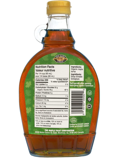 Сироп The maple treat corp кленовый, 375мл