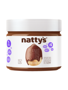 Паста арахисовая Nattys Brownie какао и мед, 325г