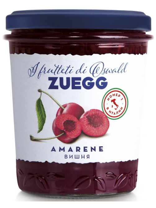 Джем Zuegg Вишня конфитюр экстра, 320г