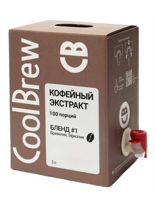 Экстракт кофейный Coolbrew Бразилия и Эфиопия, 3л